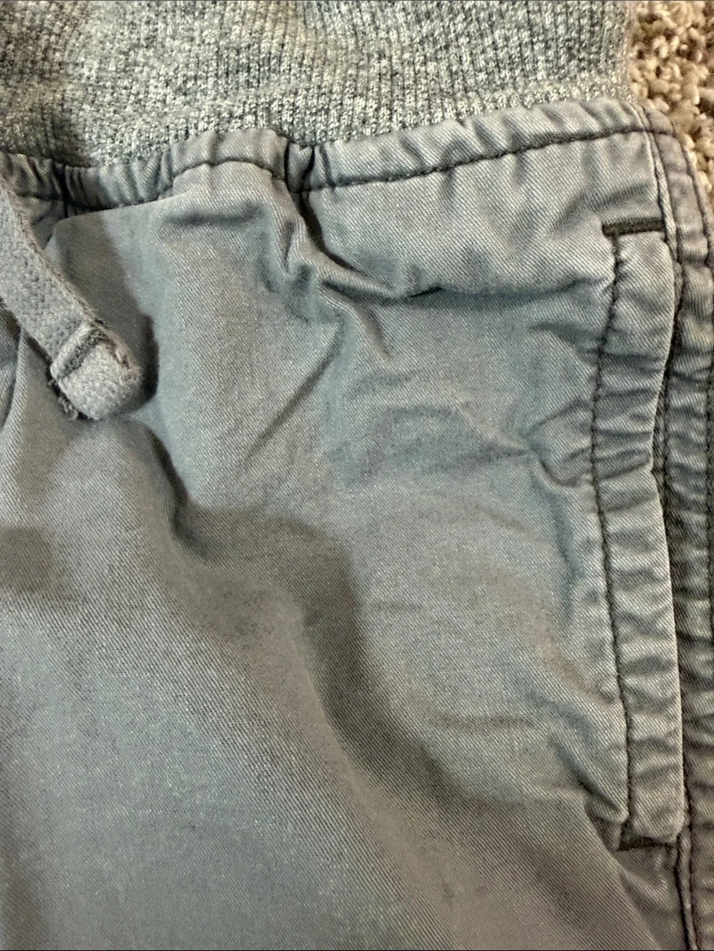 Gymboree Gray Knit-Waist Drawstring Shorts with Pockets Size 6